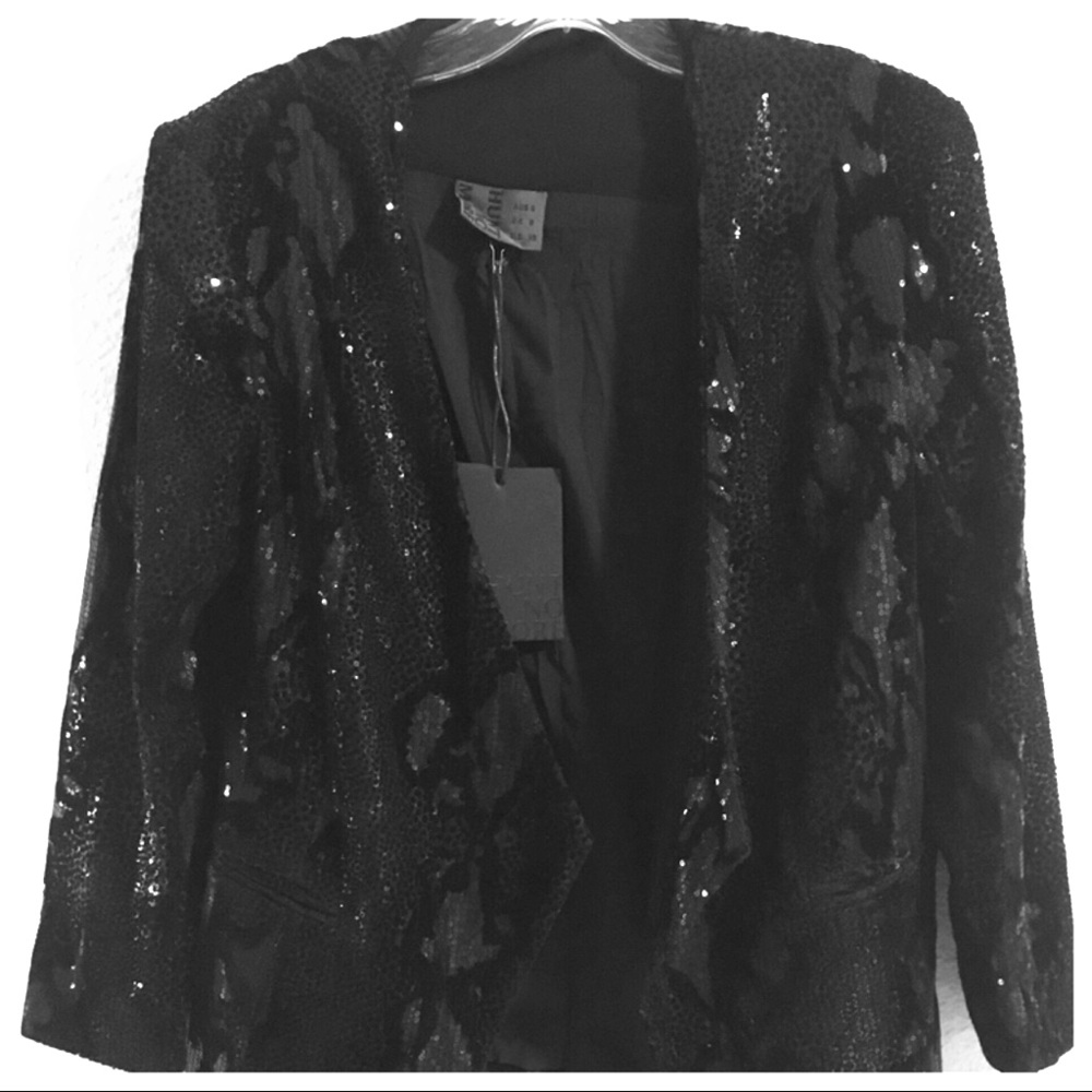 Tuxedo Velvet & Sequin Jacket